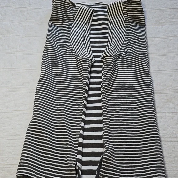 Madewell Structured Tee in Stripe | Coastal Chic Sleeveless Top Women's XXS - Picture 11 of 12